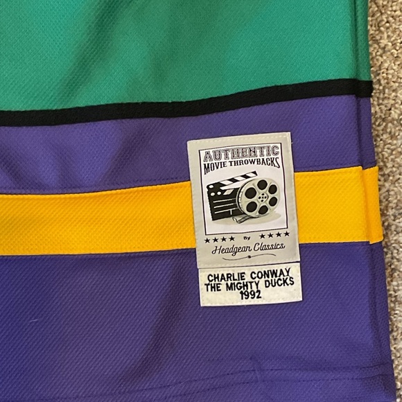 Headgear Classics Authentic Movie Throwbacks Charlie Conway 96 Jersey. 2XL - Picture 3 of 9